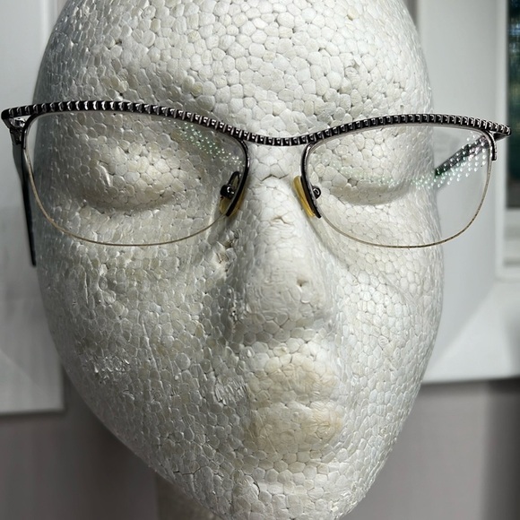 Chloe Ophthalmic Gunmetal Gray Metal Eyeglasses Frame - Picture 1 of 6